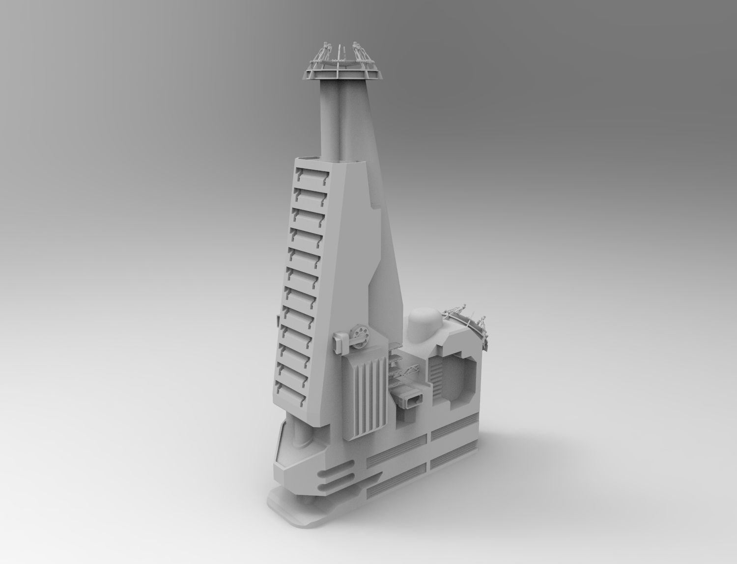 Rhapsody Building Kitbash -- Level 1 3D model_4