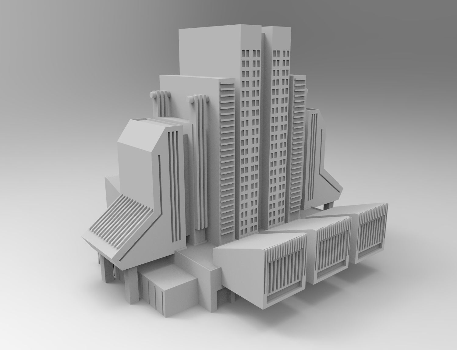 Rhapsody Building Kitbash -- Level 1 3D model_12