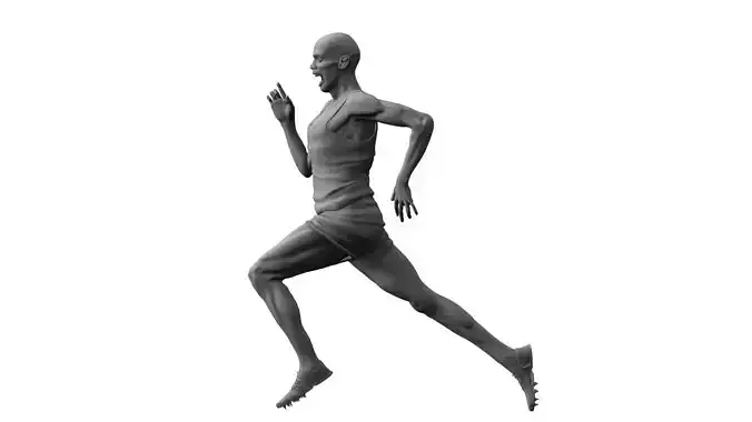 Runner 3d model man running 3D model