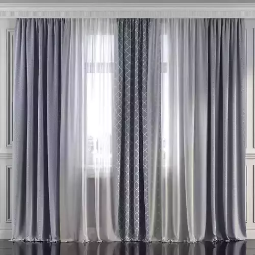 Curtain Set 279 3D model