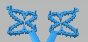 earrings butterflay -CG281 3D print model_4