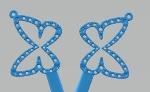 earrings butterflay -CG281 3D print model_2