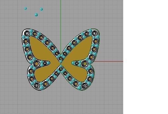earrings butterflay -CG281 3D print model_22