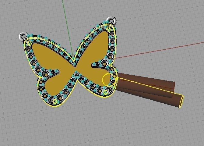 pendanty butterflay -CG283 3D print model_18