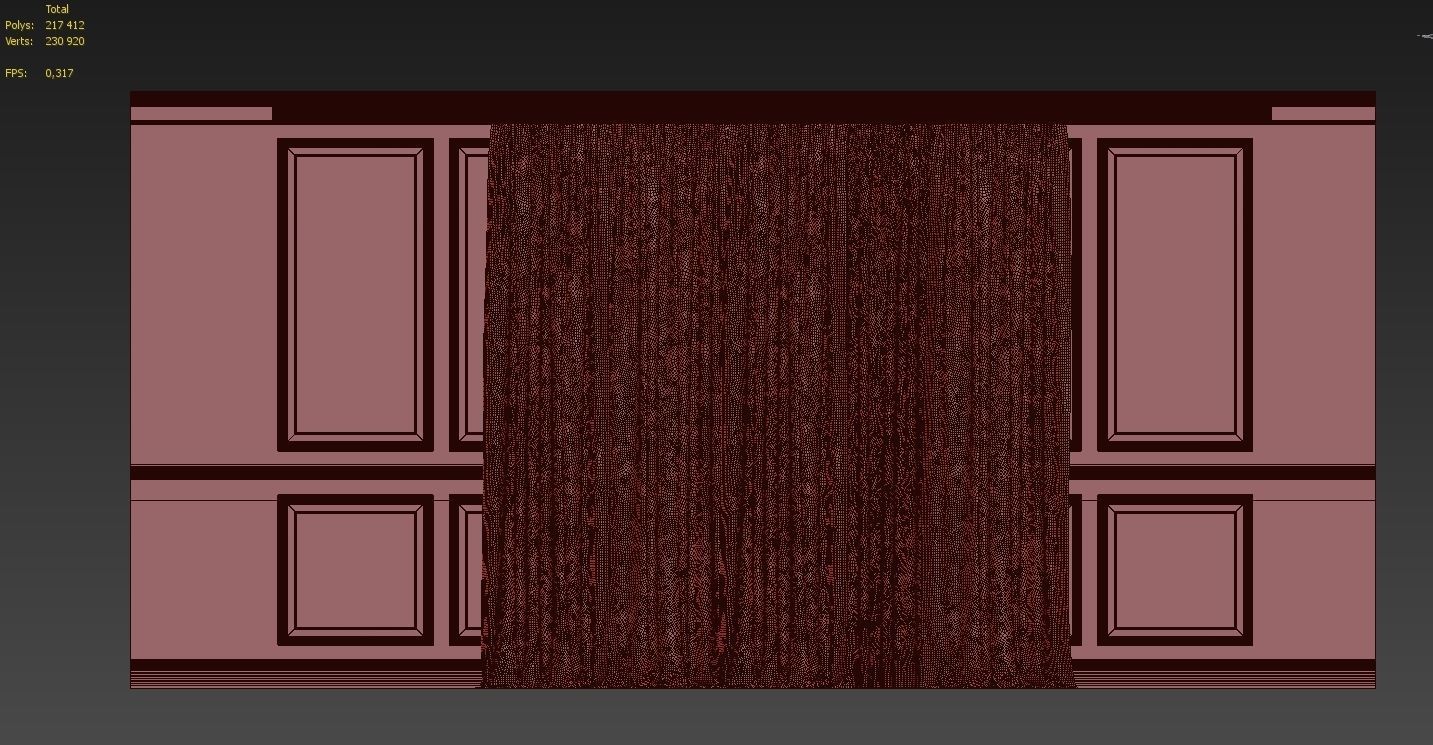 Curtain Set 281 3D model_4