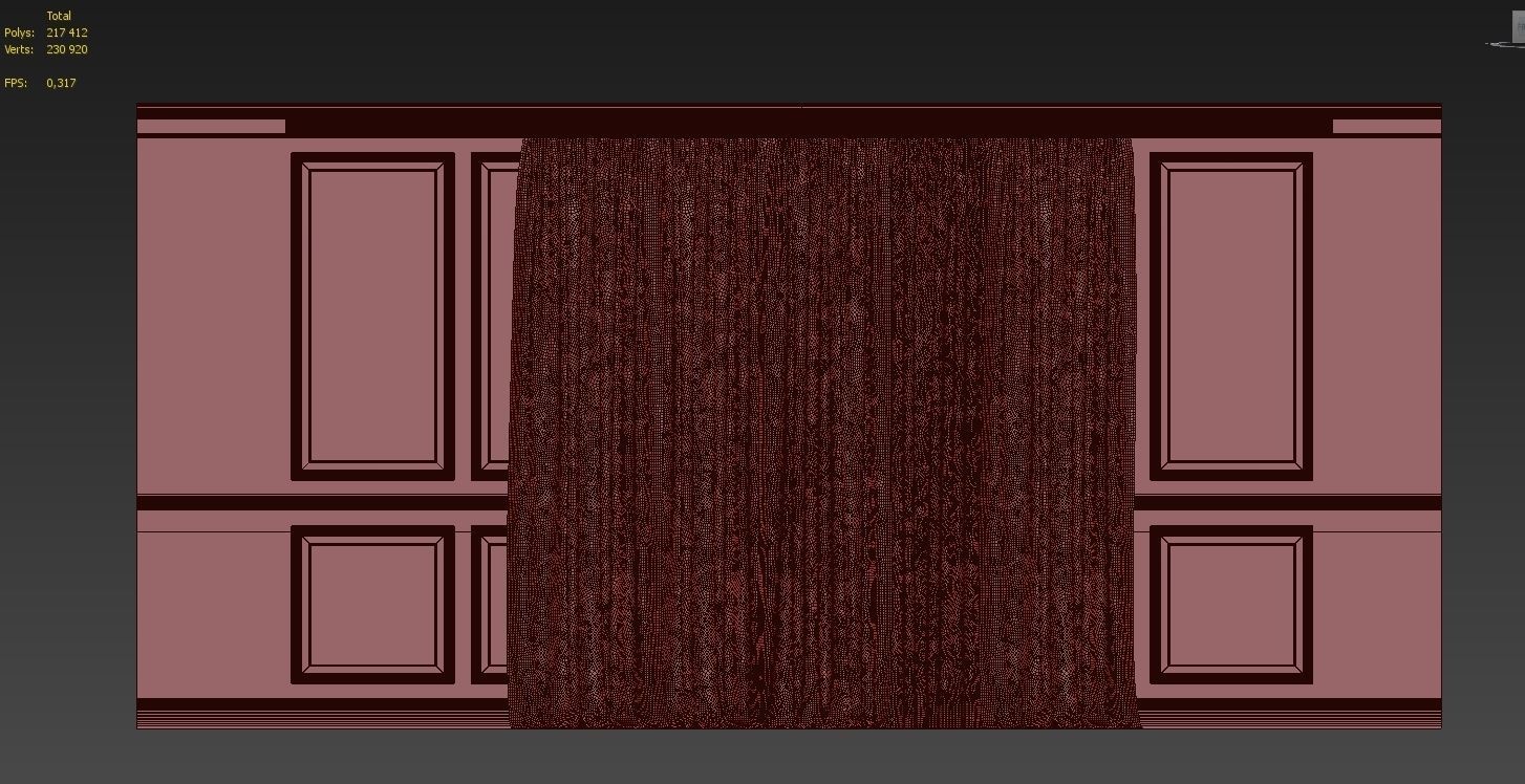Curtain Set 282 3D model_4