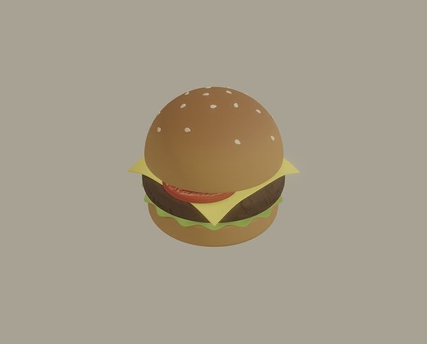 Burger 3D model 3