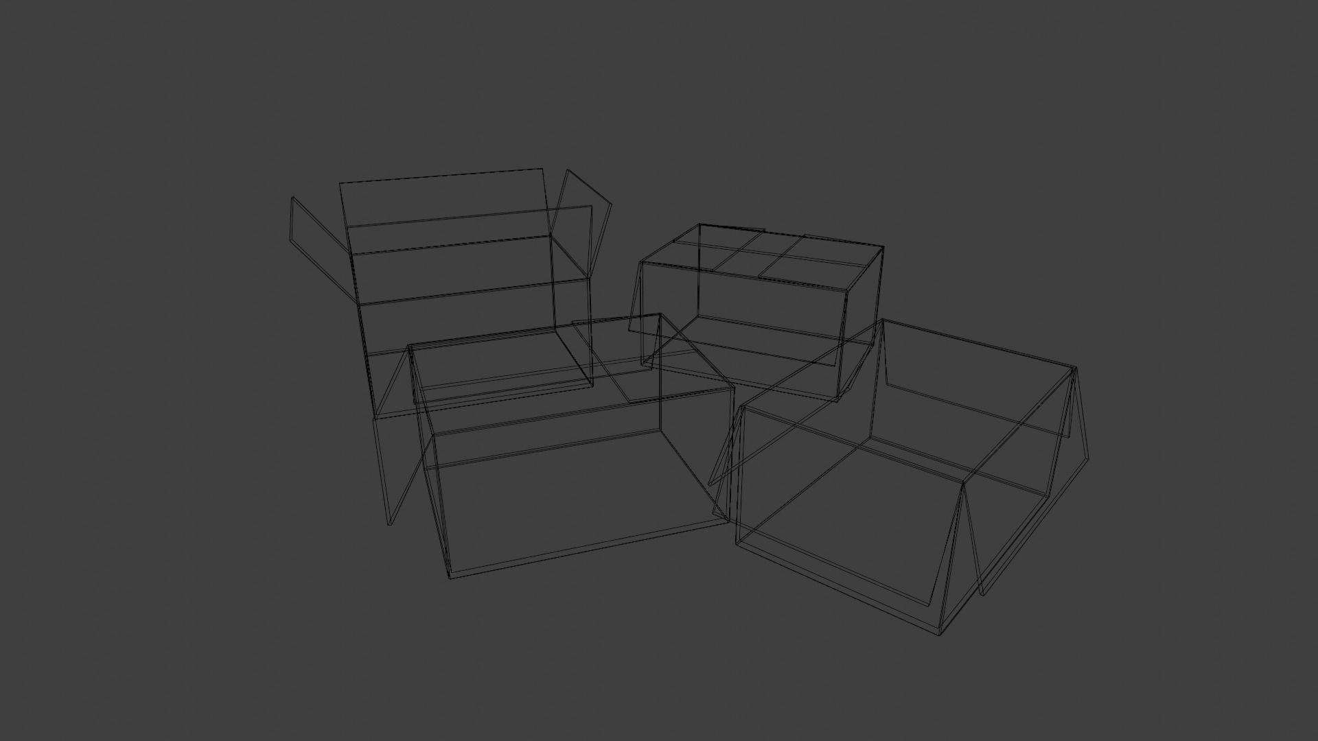 Cardboard boxs 3D model_6