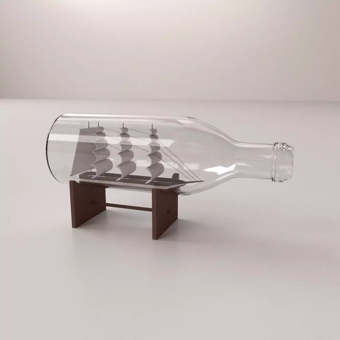 Ship In A Bottle 3D model