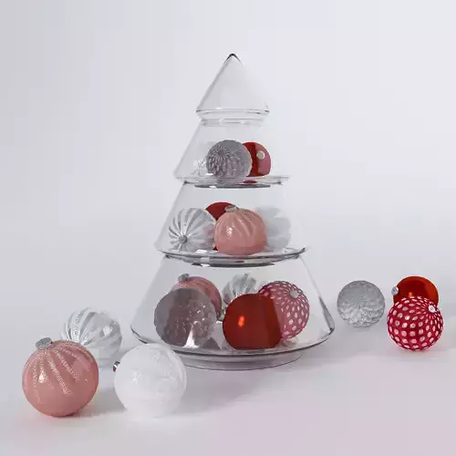 Glass decoration and Christmas balls