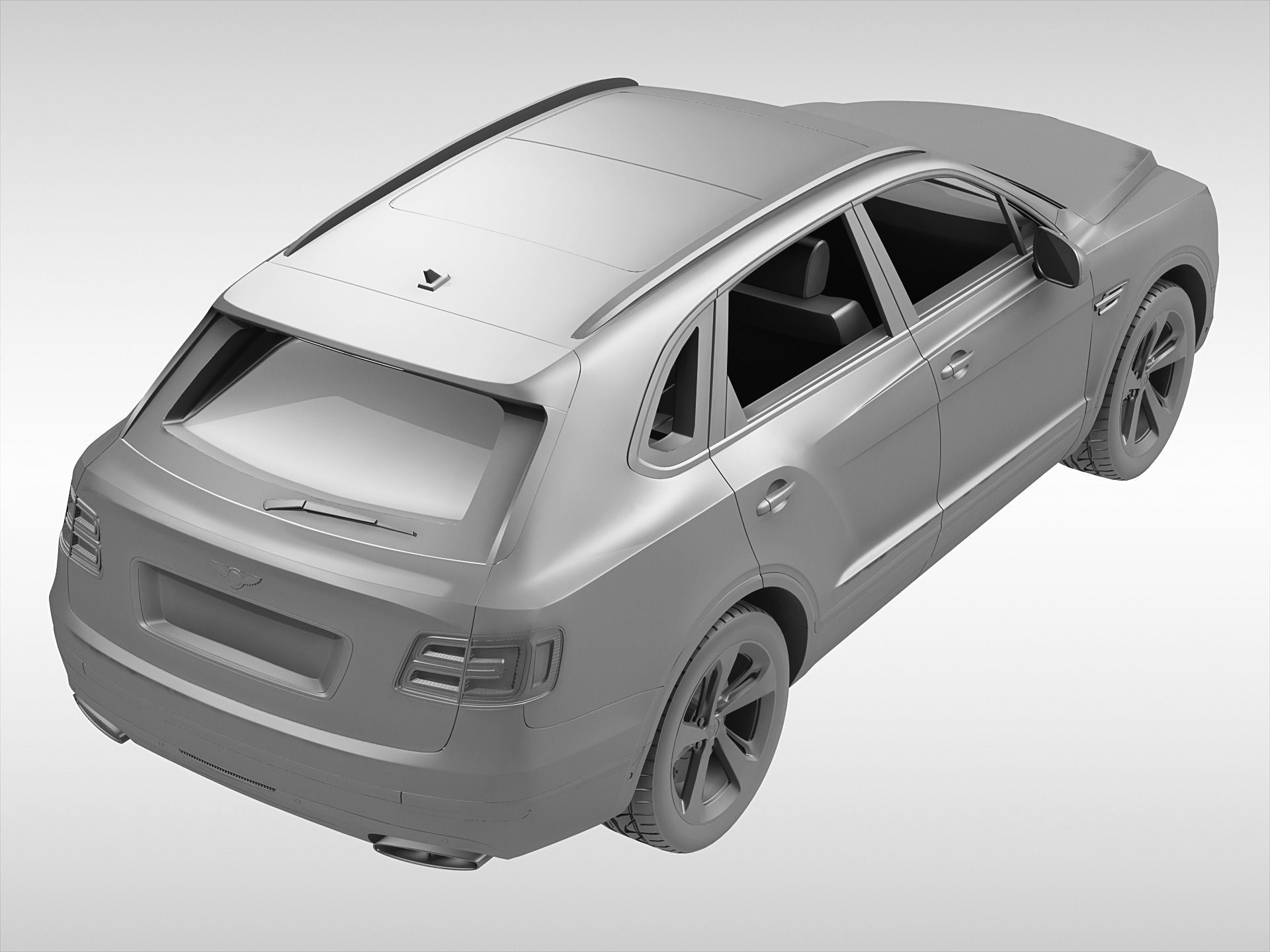 Bentley Bentayga 2017 3D model_7
