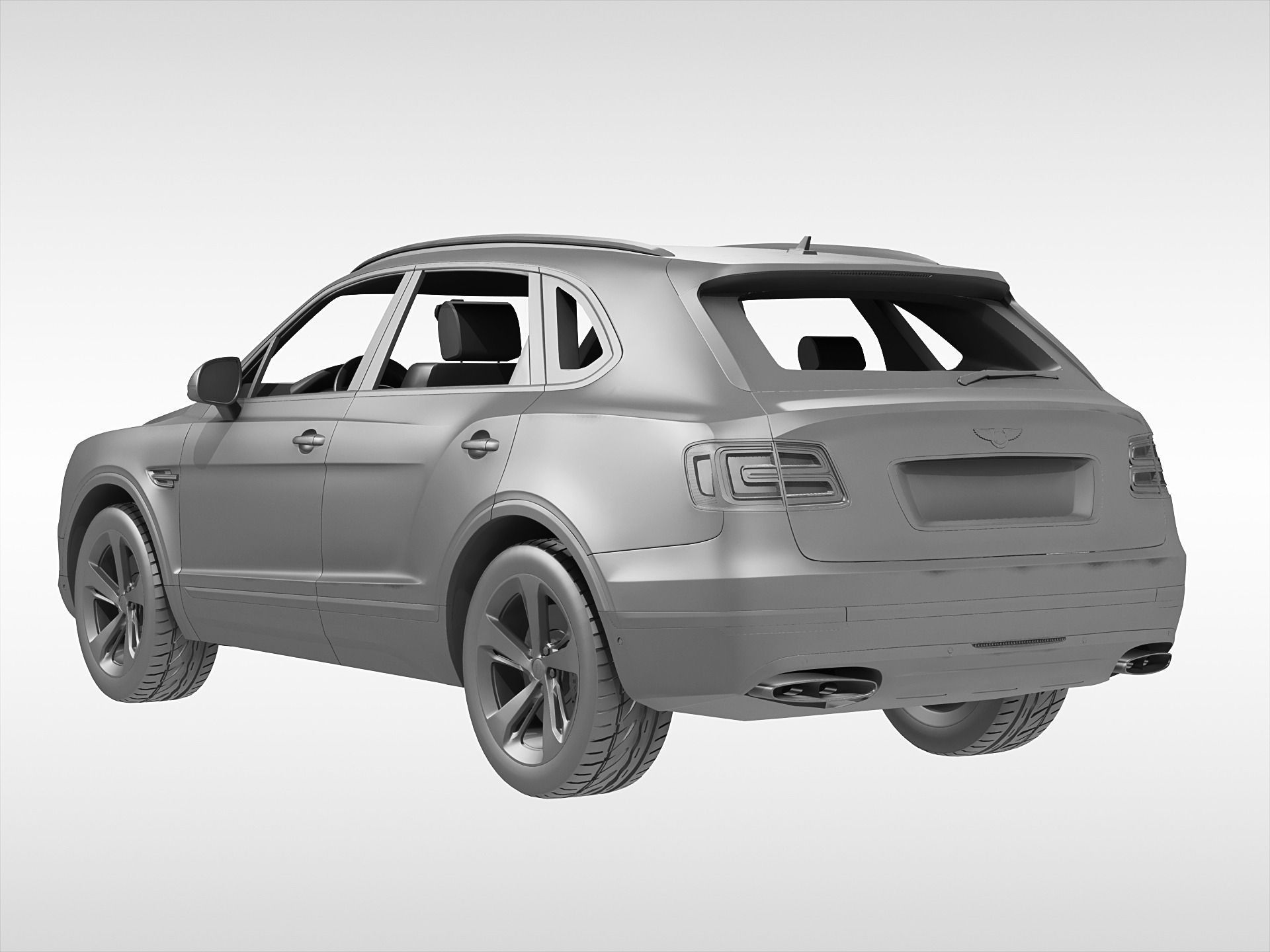 Bentley Bentayga 2017 3D model_6
