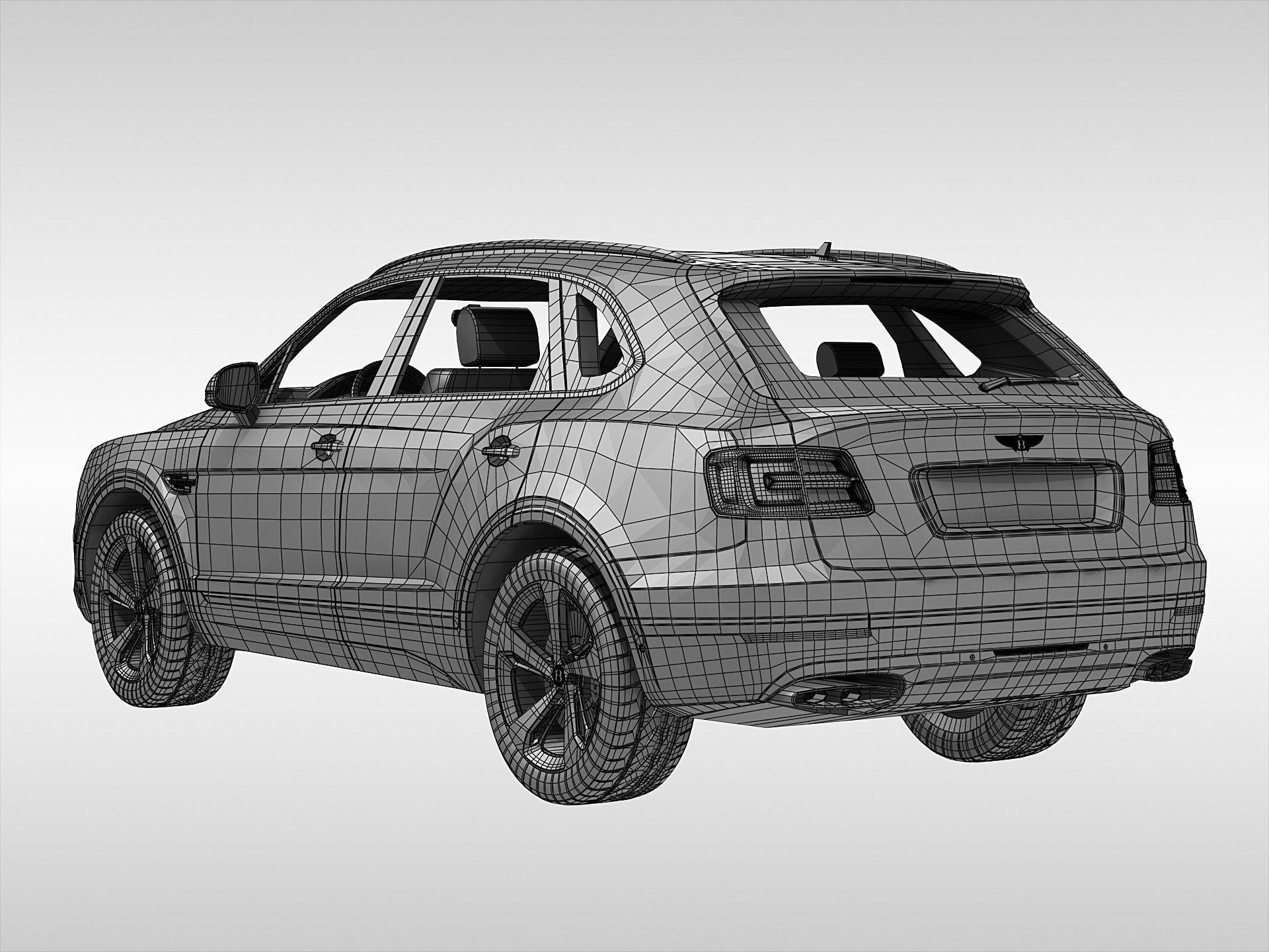 Bentley Bentayga 2017 3D model_10
