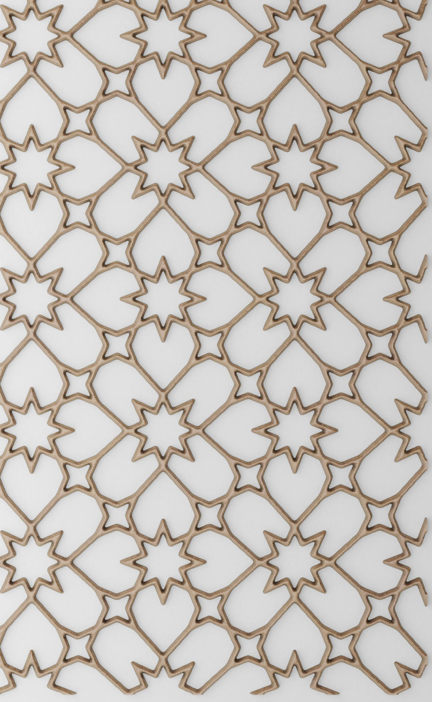Lattice Arab panel 3D 39 3D model_3