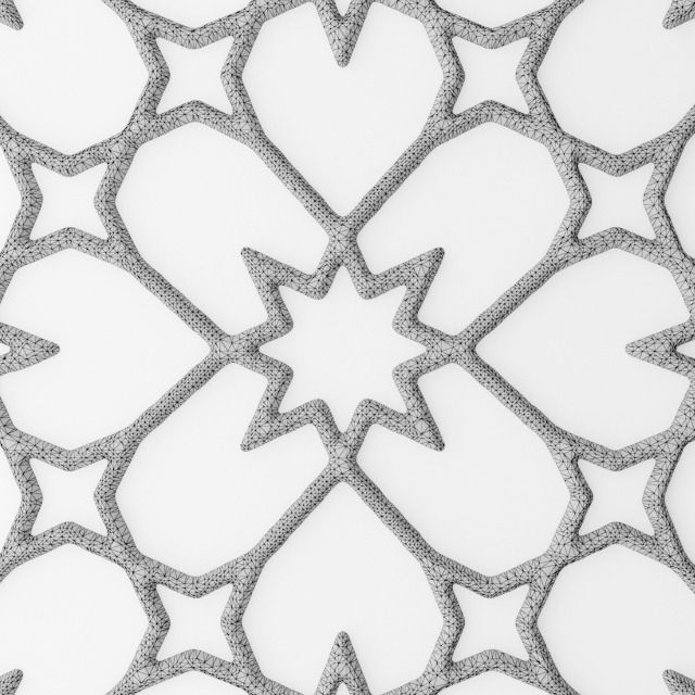 Lattice Arab panel 3D 39 3D model_4