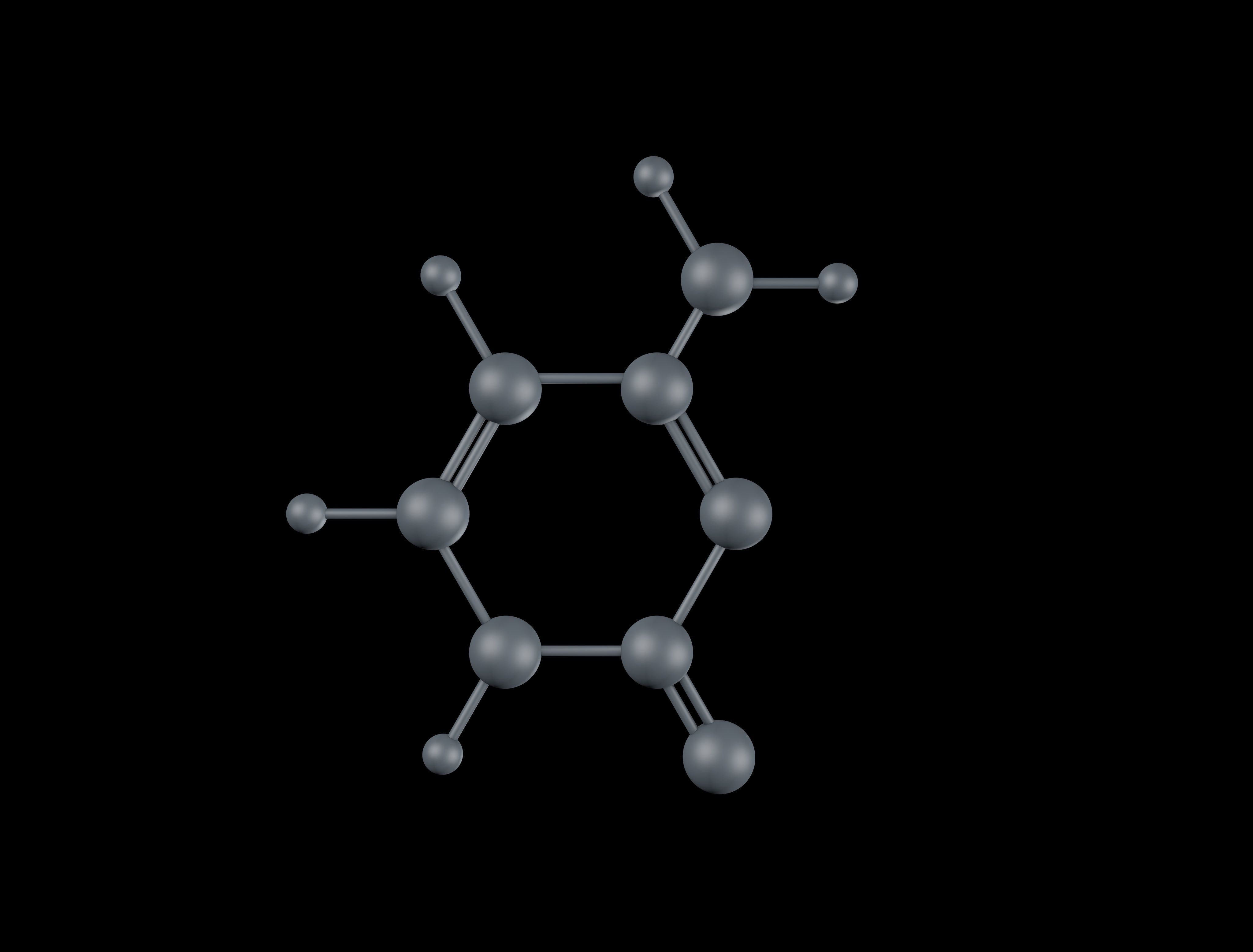 Cytosine ball and stick model 3D model_6