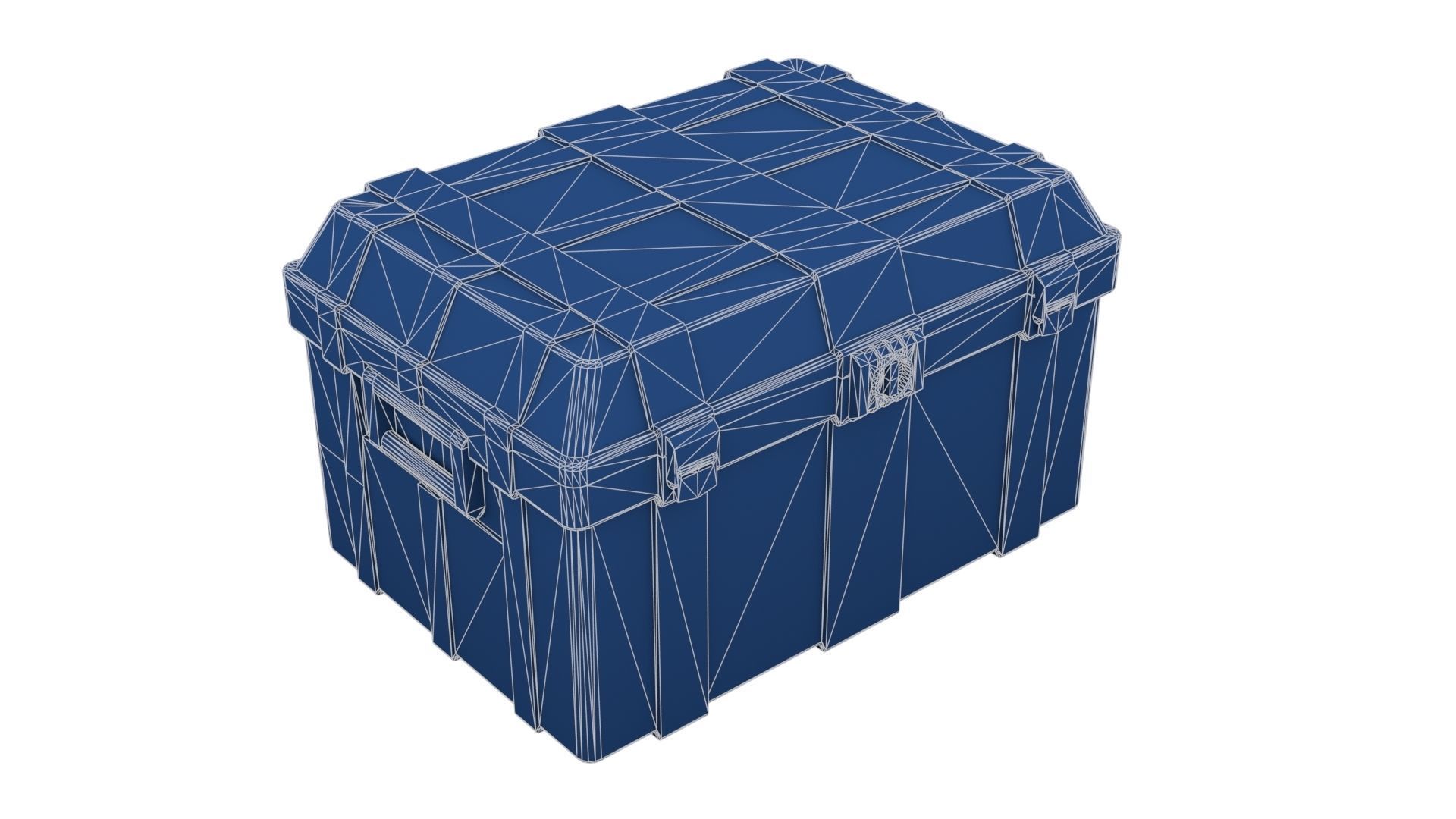Khaki Military Case Low-poly 3D model_22