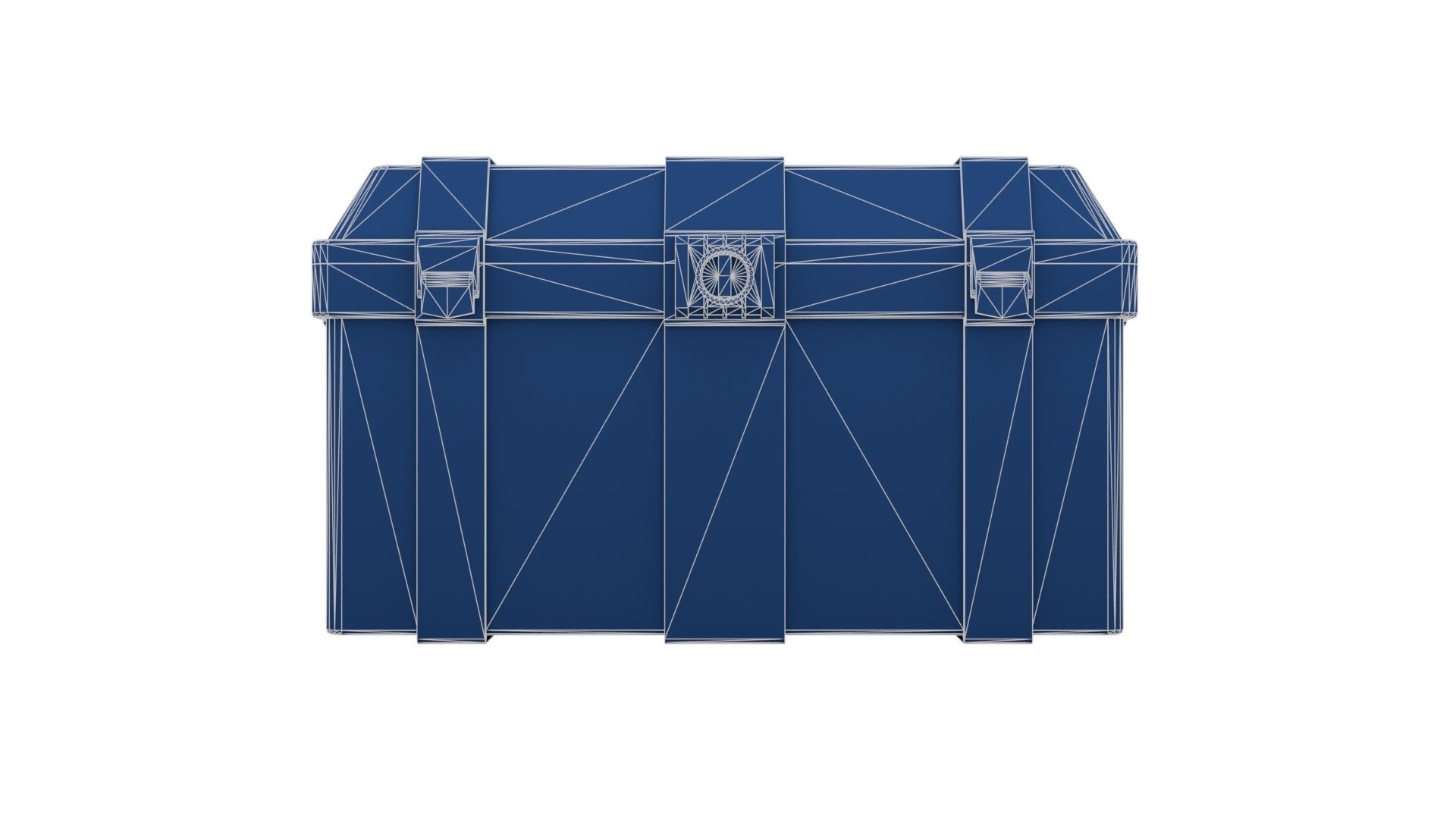 Khaki Military Case Low-poly 3D model_27