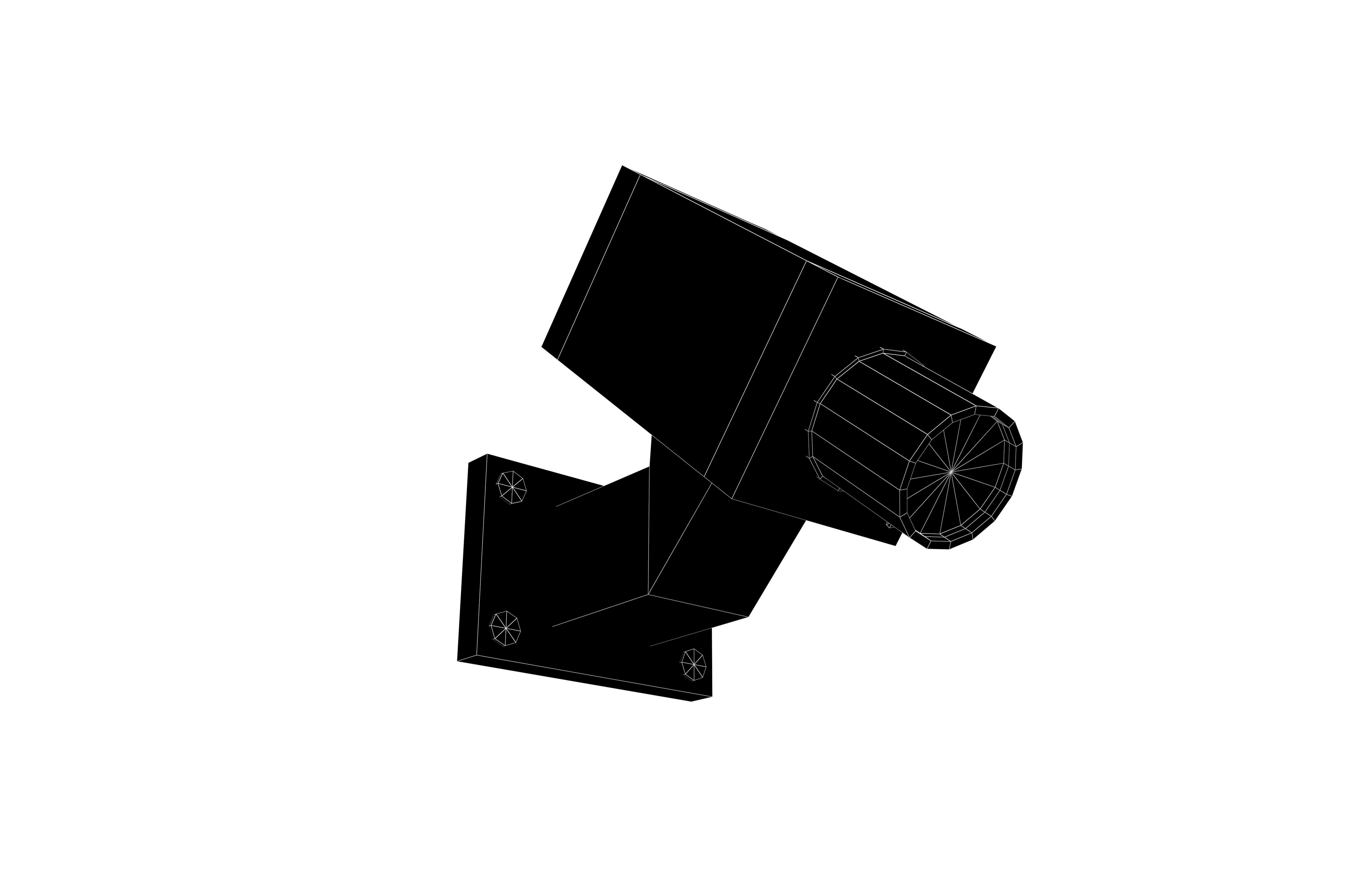 CCTV Camera v1 002 Low-poly 3D model_7
