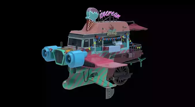 Flying Ice Cream Truck