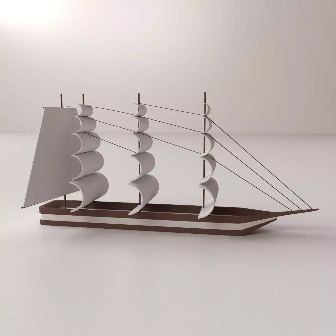 Miniature Ship 3D model_0