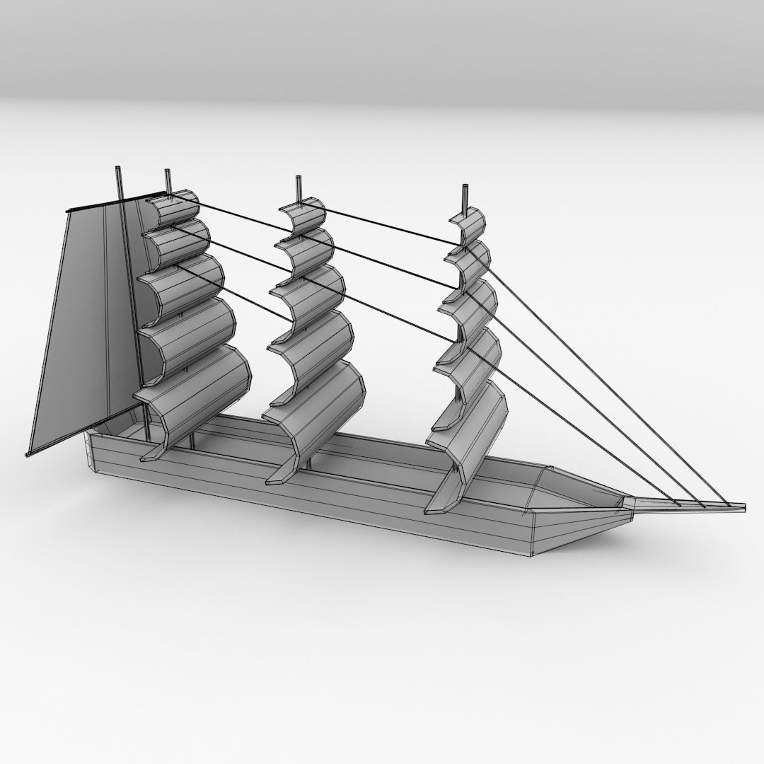 Miniature Ship 3D model_4