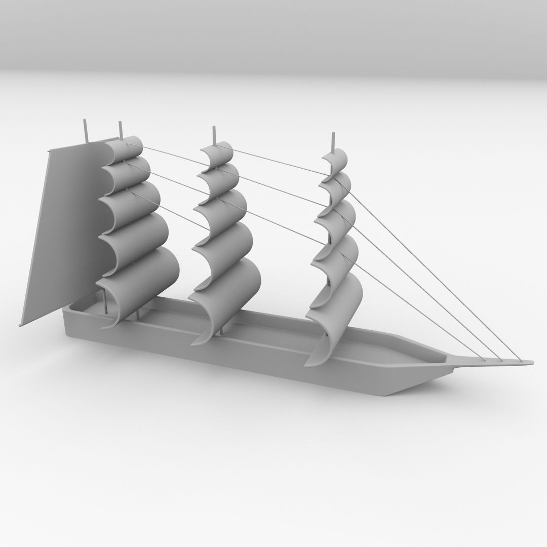 Miniature Ship 3D model_3