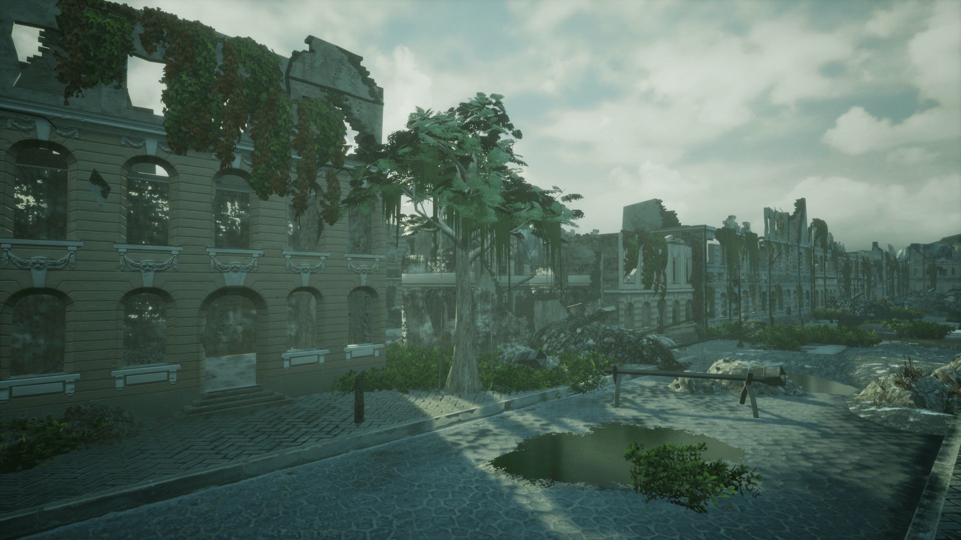 Ruined City Unreal Engine  Low-poly 3D model_3