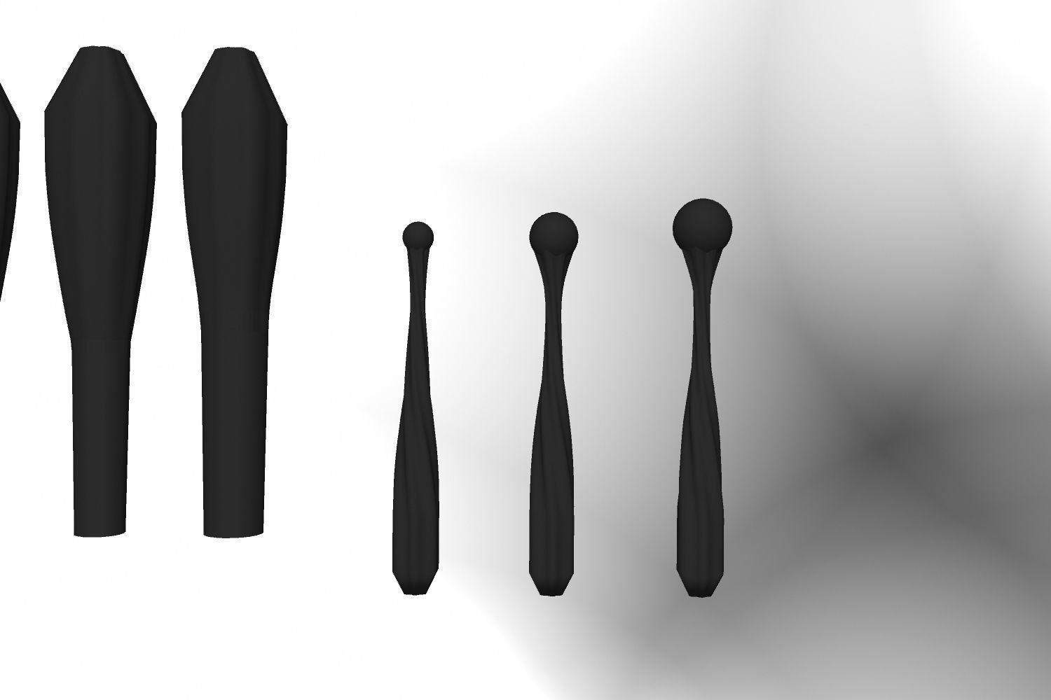 Smoke plumes for model cannon artillery or tanks 3D model_4