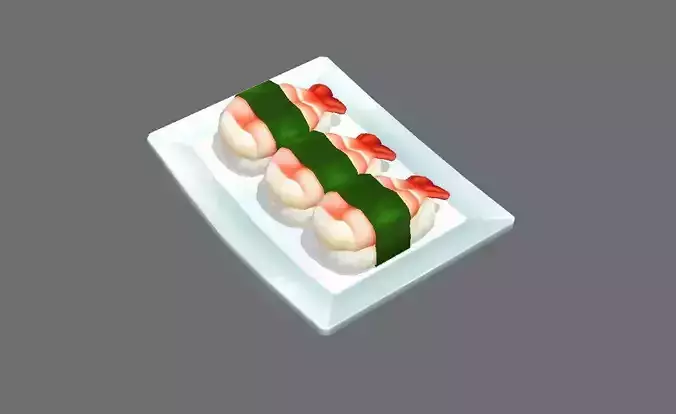 Cartoon sushi