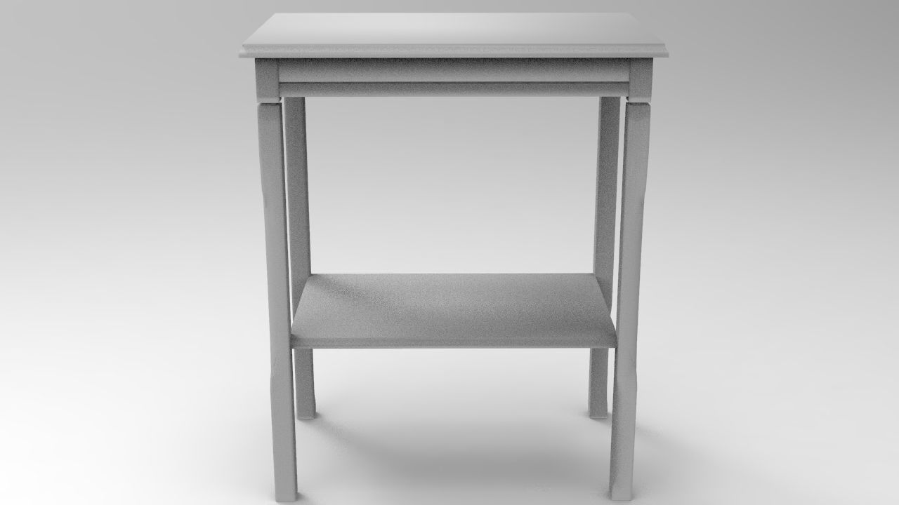 Coffe Table Low-poly 3D model_7