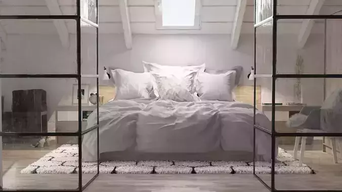 Industrial Bedroom OCTANE RENDER