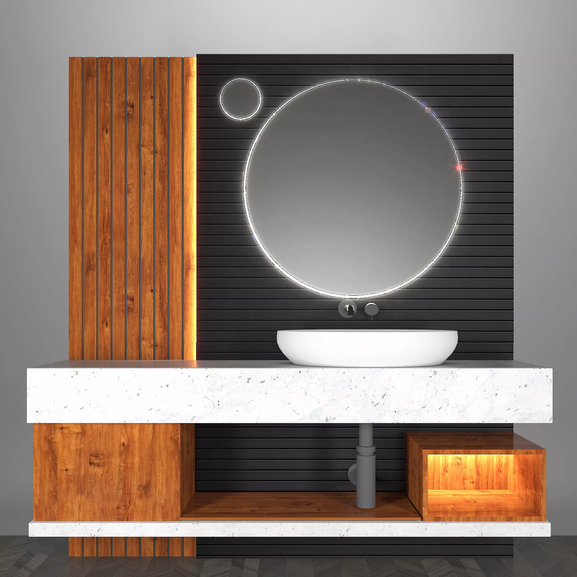 Bathroom furniture 04 Free 3D model_0