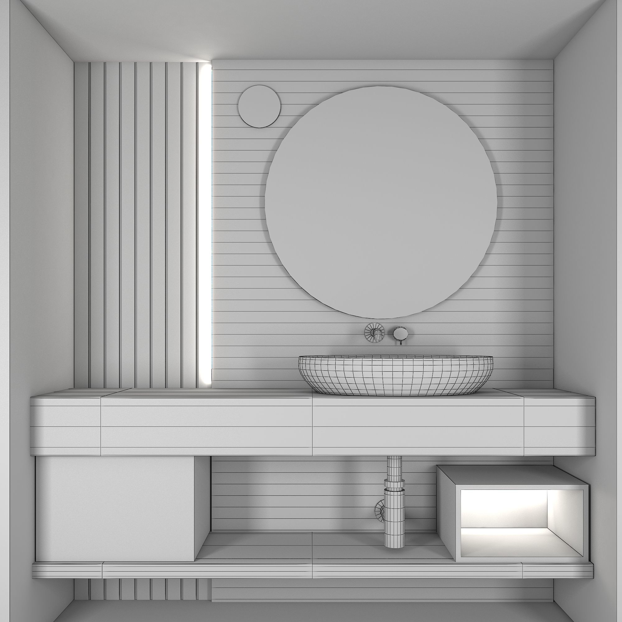 Bathroom furniture 04 Free 3D model_2
