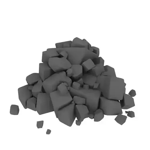 Rocks pile of bricks