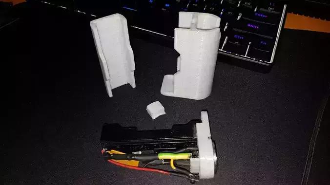 Single Battery Unregulated MOSFET Box Mod 3D print model