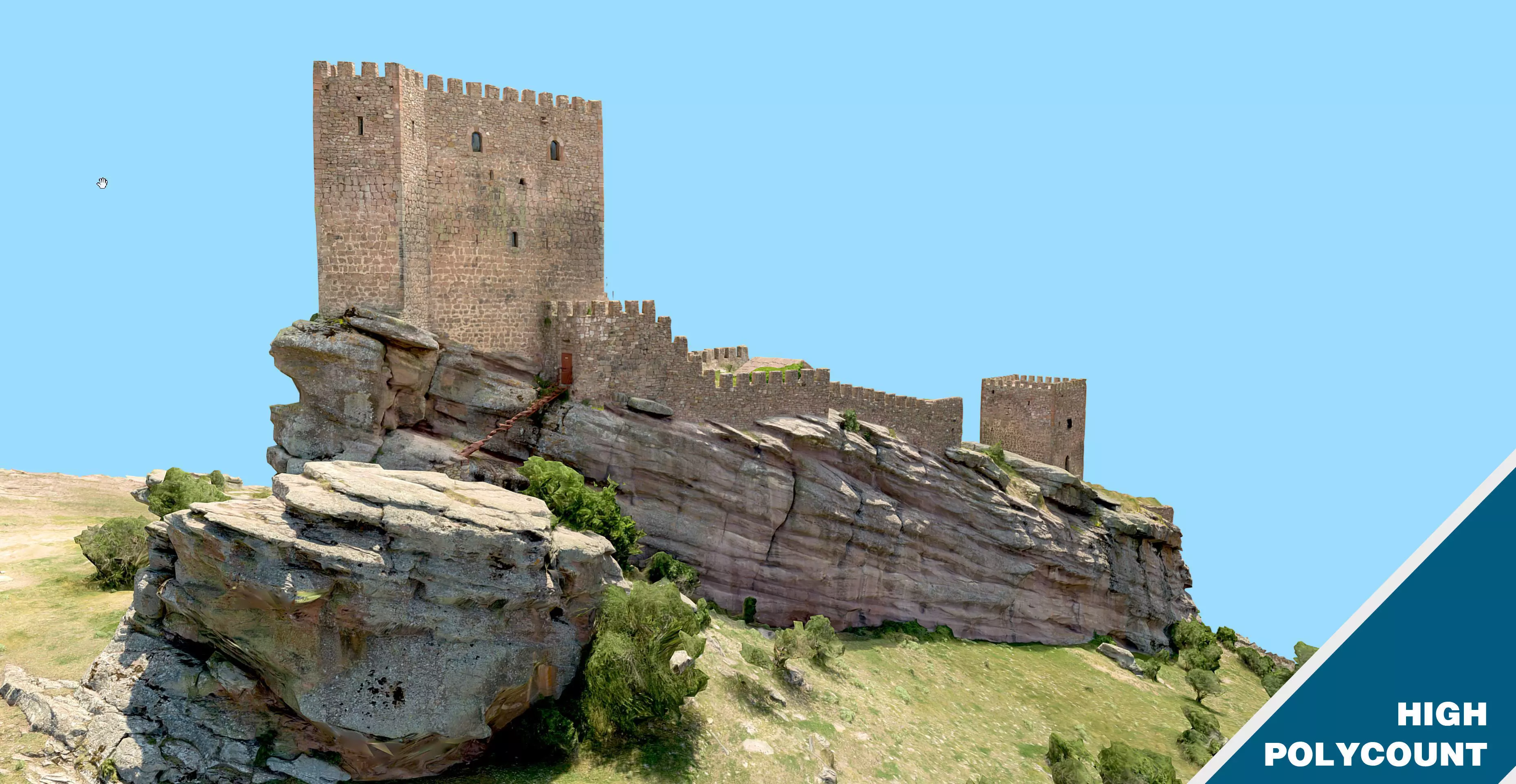 Game of Thrones Tower of Joy Castle - High Poly 3D model_0