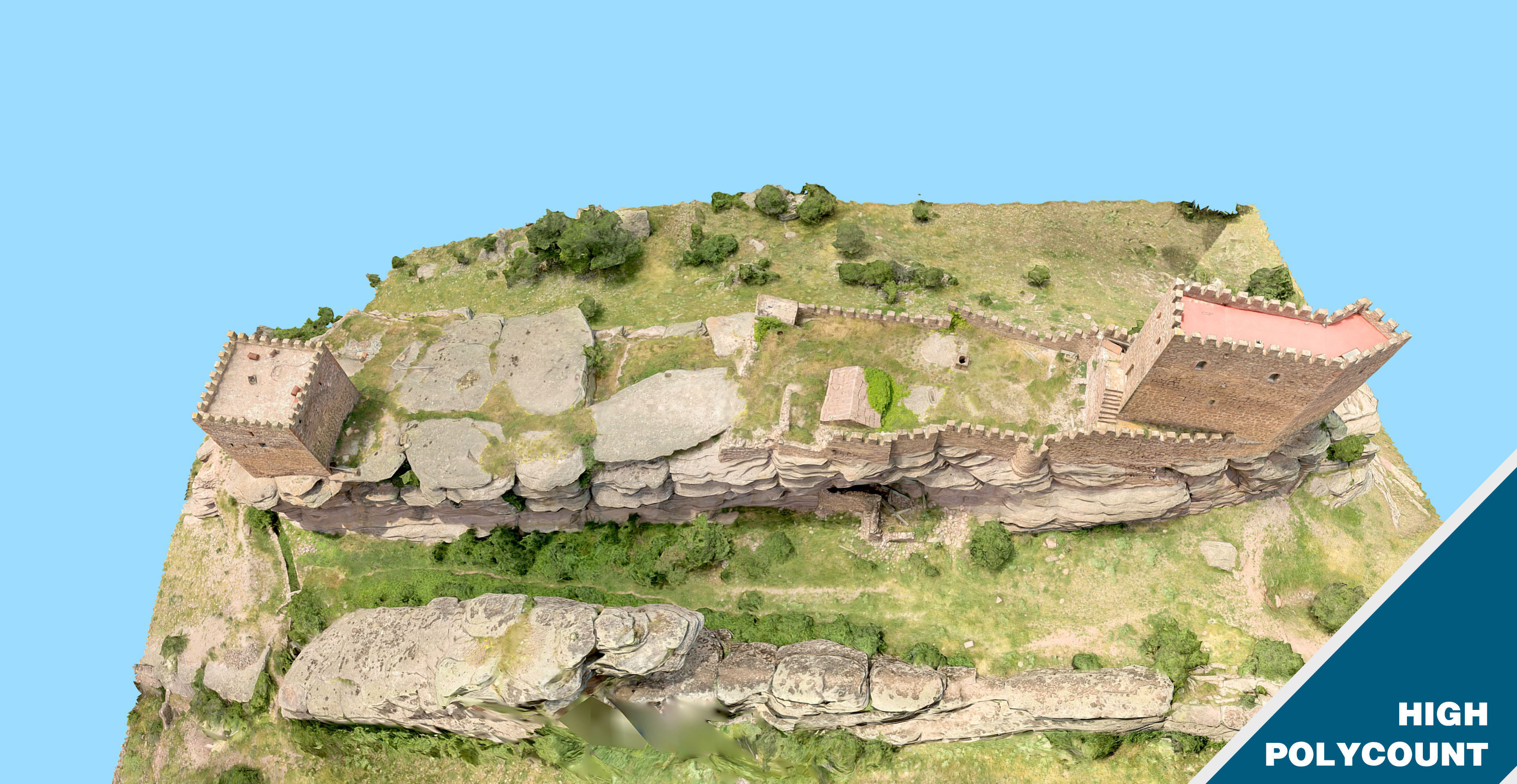 Game of Thrones Tower of Joy Castle - High Poly 3D model_3