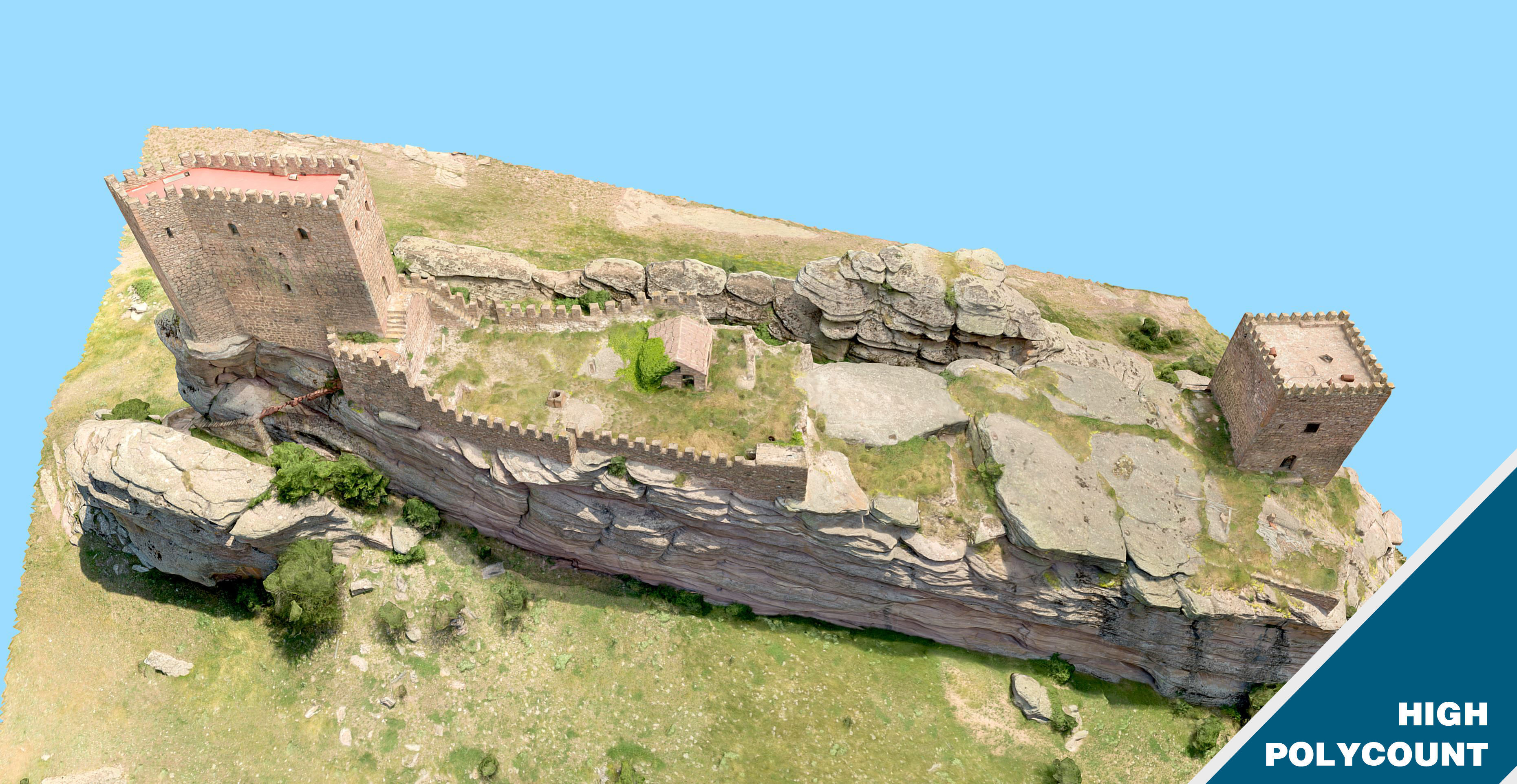 Game of Thrones Tower of Joy Castle - High Poly 3D model_4