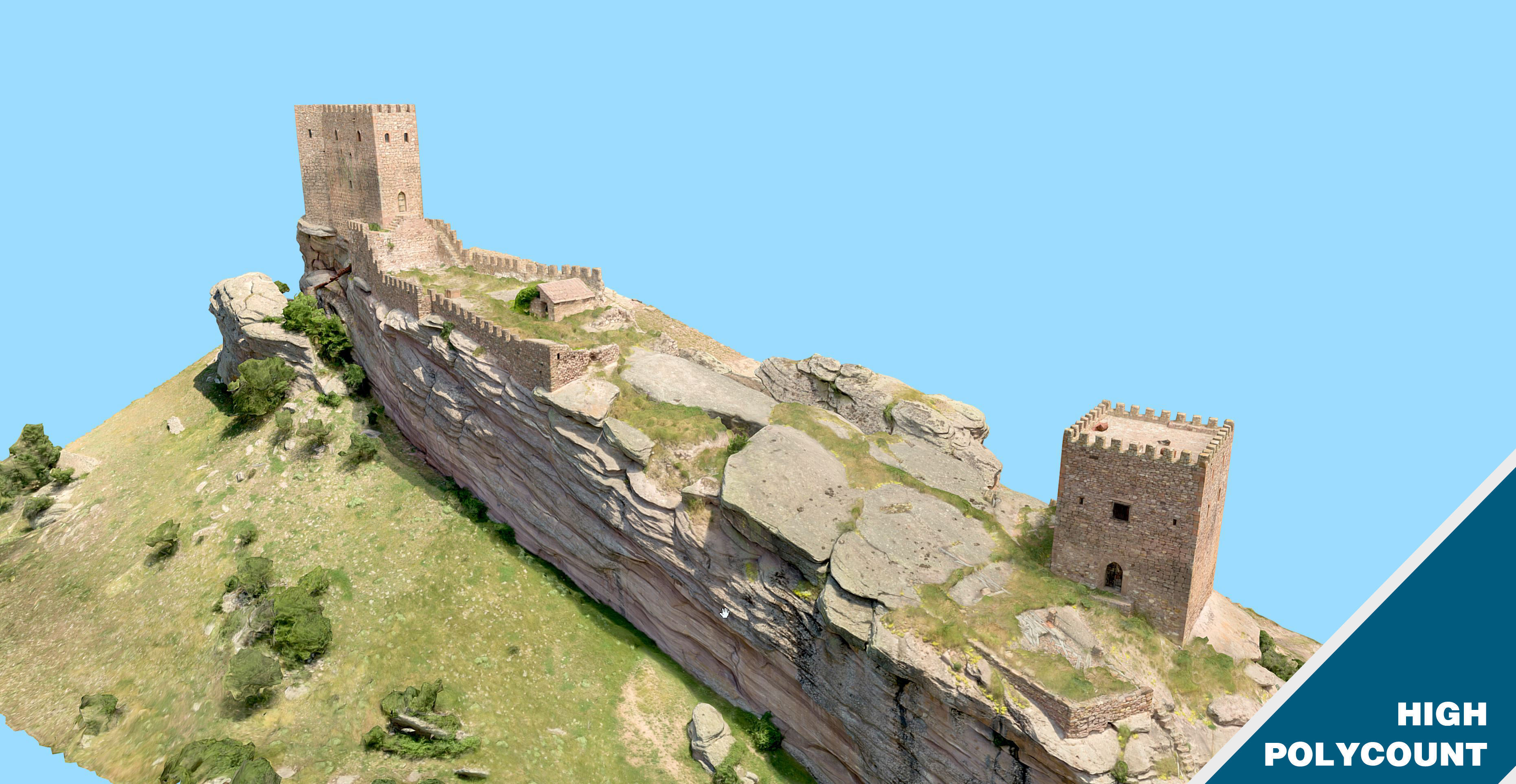 Game of Thrones Tower of Joy Castle - High Poly 3D model_1