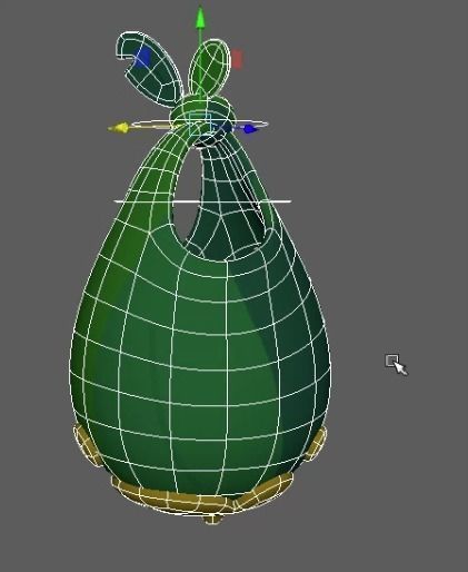 Leaf bag 3D model_2