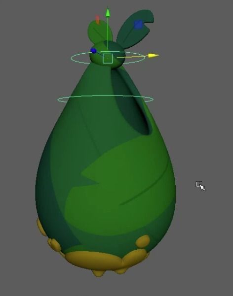 Leaf bag 3D model_3
