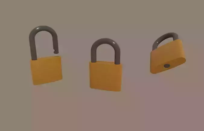 Padlock 3D model