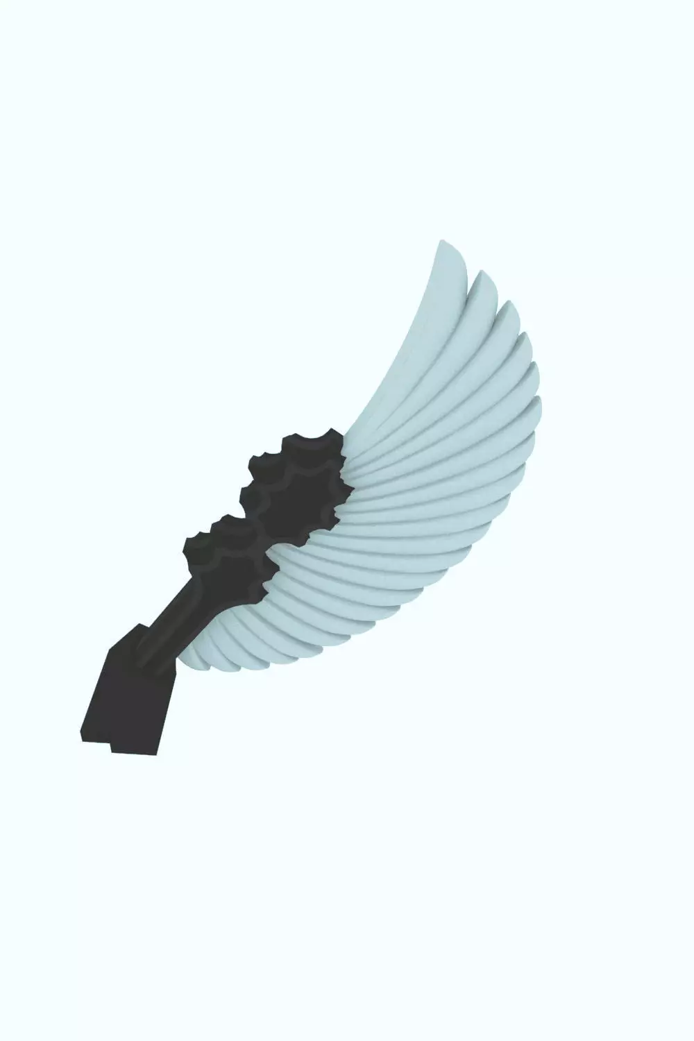 Ravenwing Outrider Rear Wing Free 3D model_0