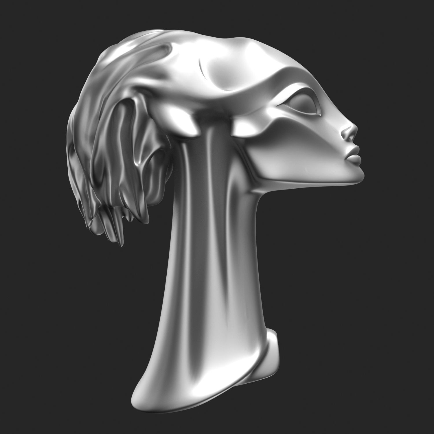 Alien lady Giger replica 3D print model_1