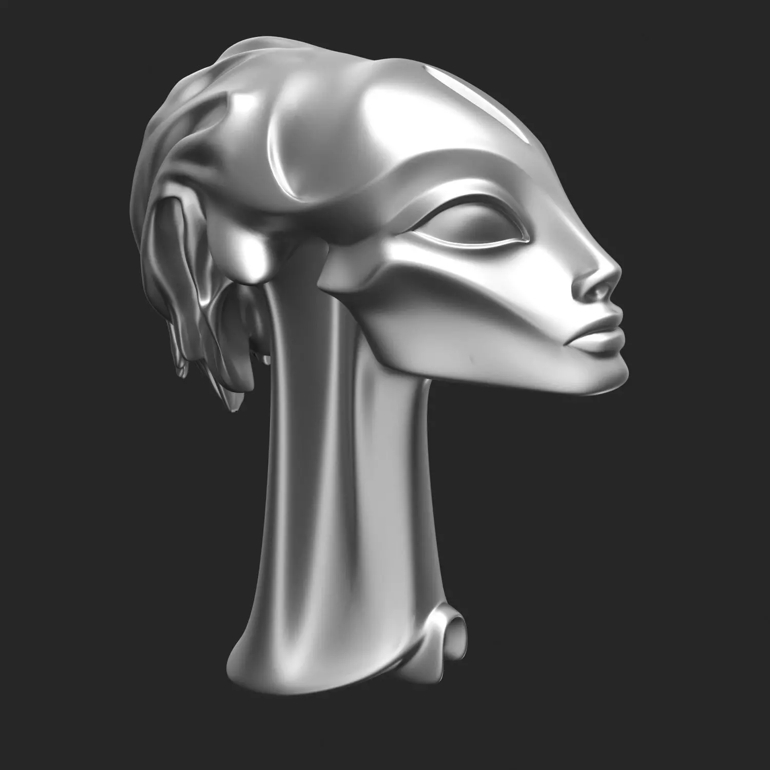 Alien lady Giger replica 3D print model_0