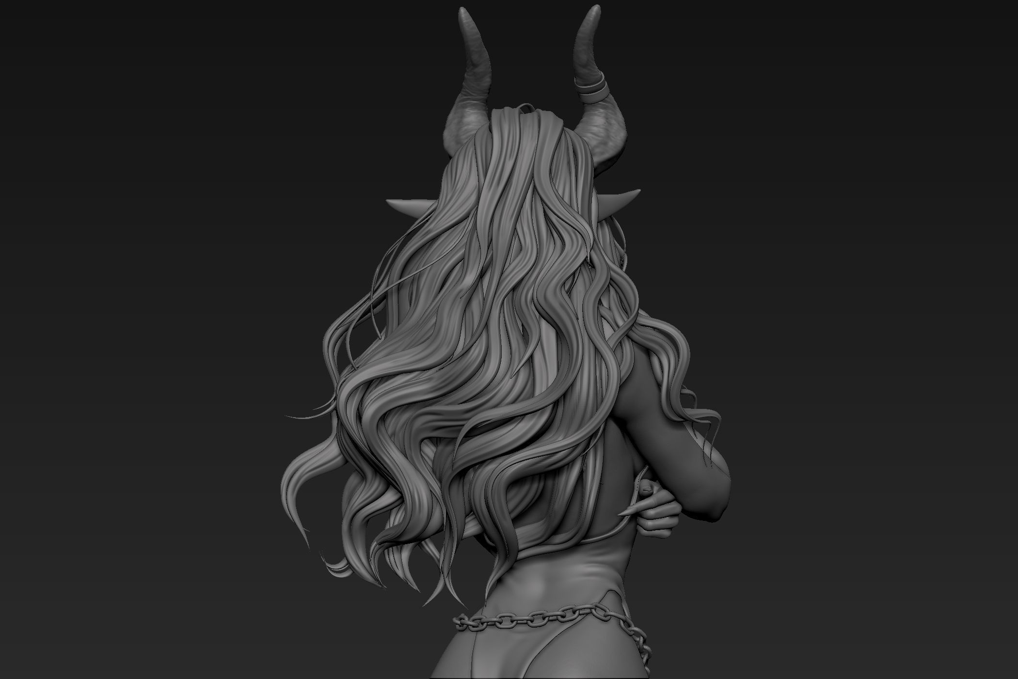 Demon Girl  3D model_9