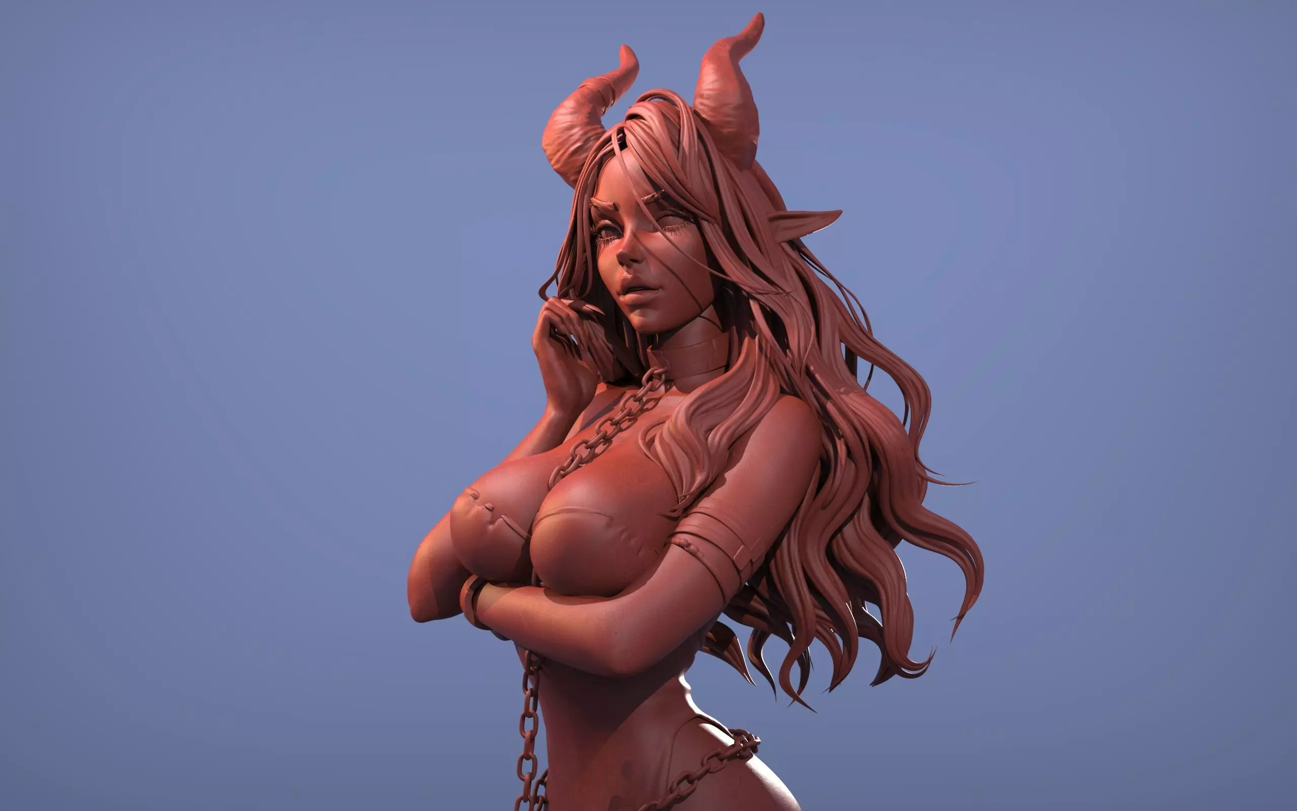 Demon Girl  3D model_0