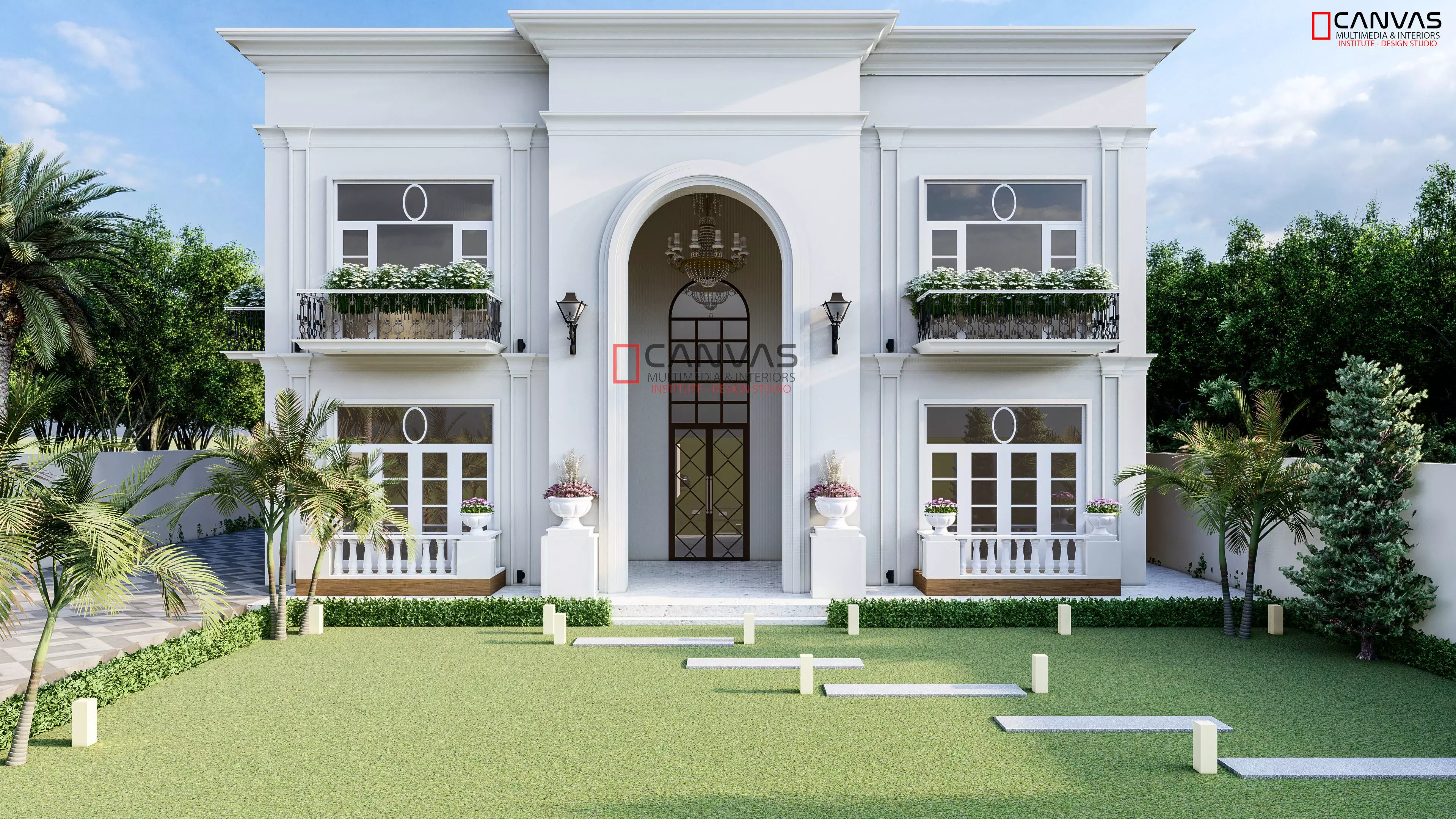 3D Classic Villa Day and Night views Lumion 10 - 3ds max 3D model_0