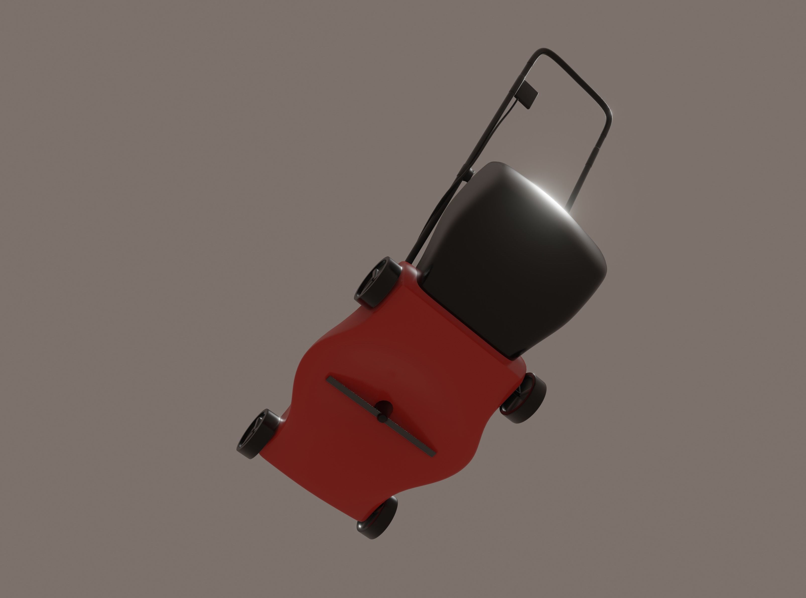 Lawnmower 3D model_4